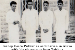 02 Fr. Bosco as seminarian in Aluva with his classmates from Trichur