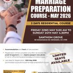 Marriage Preparation Course May 22,23,24